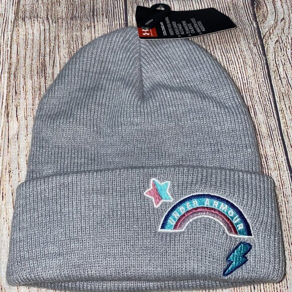 Under Armour Other - Under Armour Girls One Size Stocking Hat 4-8Y NEW Gray